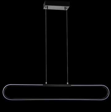 Ned 39" Dimmable Adjustable Integrated LED Metal Linear Pendant - JONATHAN Y